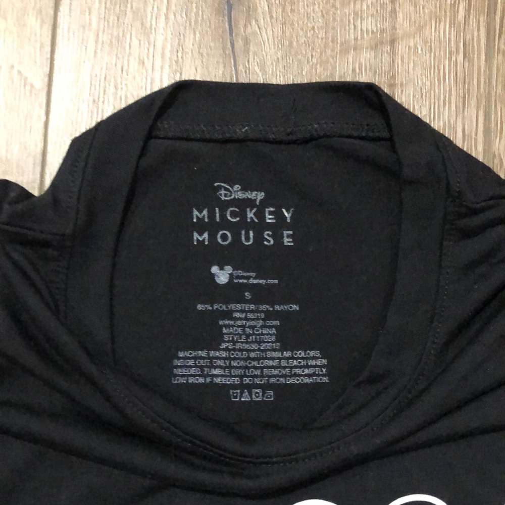 NWOT! - DISNEY Mickey Mouse Fitted Tee w/Rounded Hemline - Picture 2 of 4